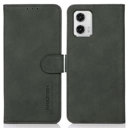 SKALO Motorola Moto G73 5G KHAZNEH Plånboksfodral i PU-Läder - Grön