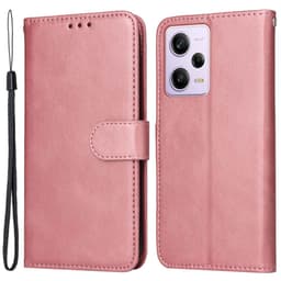 SKALO Xiaomi Redmi Note 12 Pro 5G Plånboksfodral i PU-Läder - Roséguld