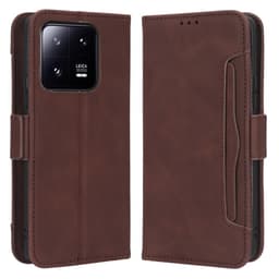 SKALO Xiaomi 13 5G 6-RUM Pungetaske - Brun
