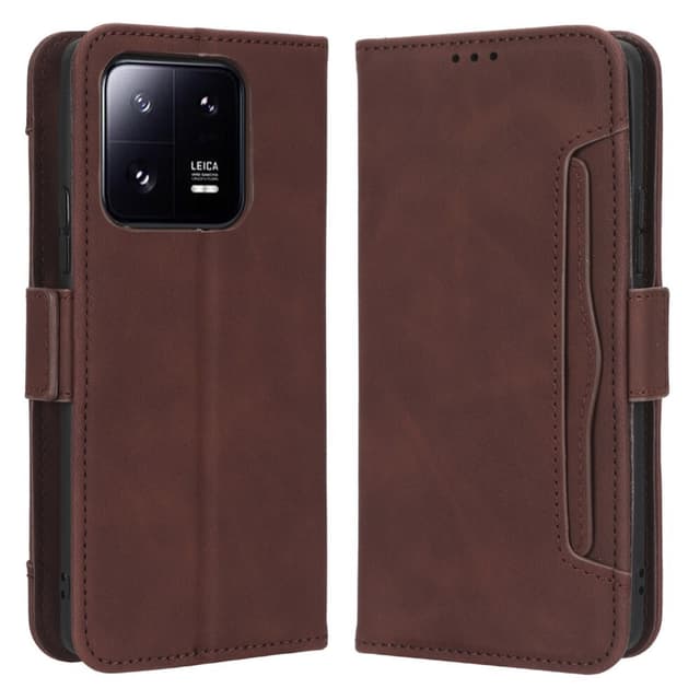 SKALO Xiaomi 13 5G 6-RUM Pungetaske - Brun