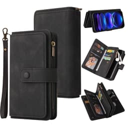 SKALO Xiaomi Redmi Note 12 Pro 5G Big Wallet 17-FACK Plånboksfodral - Svart