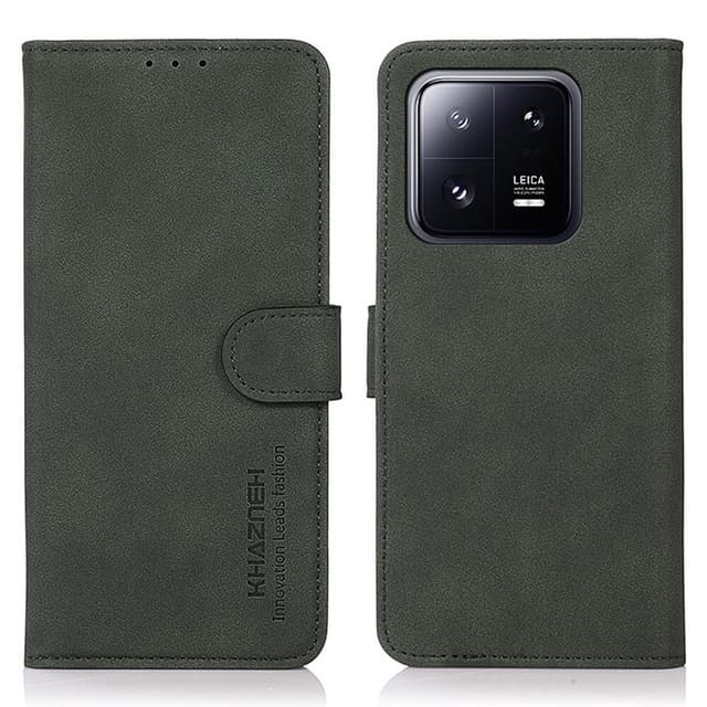 SKALO Xiaomi 13 Pro 5G KHAZNEH Plånboksfodral i PU-Läder - Grön