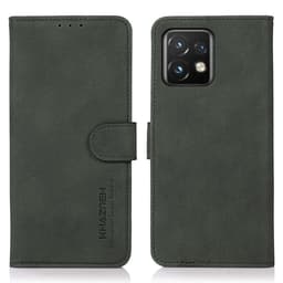 SKALO Motorola Edge 40 Pro 5G KHAZNEH Plånboksfodral i PU-Läder - Grön