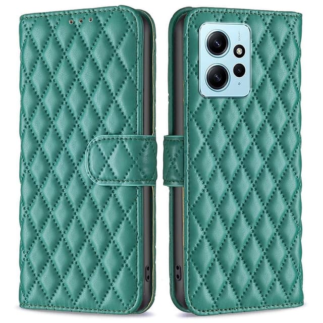 SKALO Xiaomi Redmi Note 12 4G BINFEN COLOR Quiltet Pung - Grøn