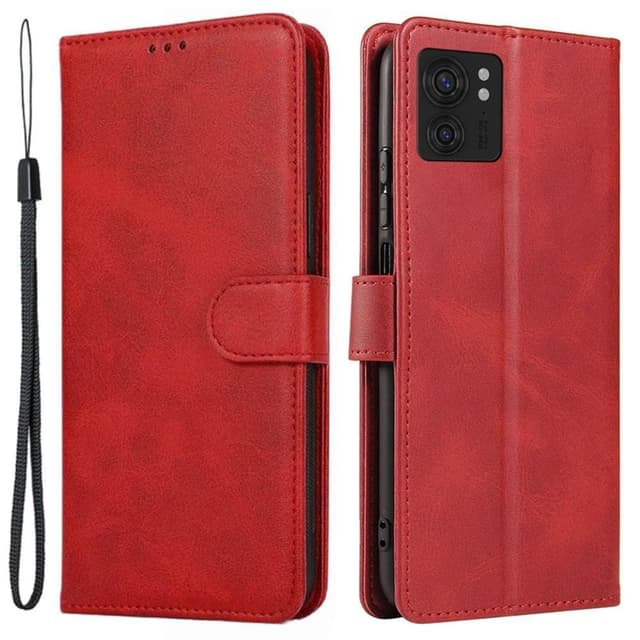 SKALO Motorola Edge 40 5G Premium Wallet Flip Cover - Rød