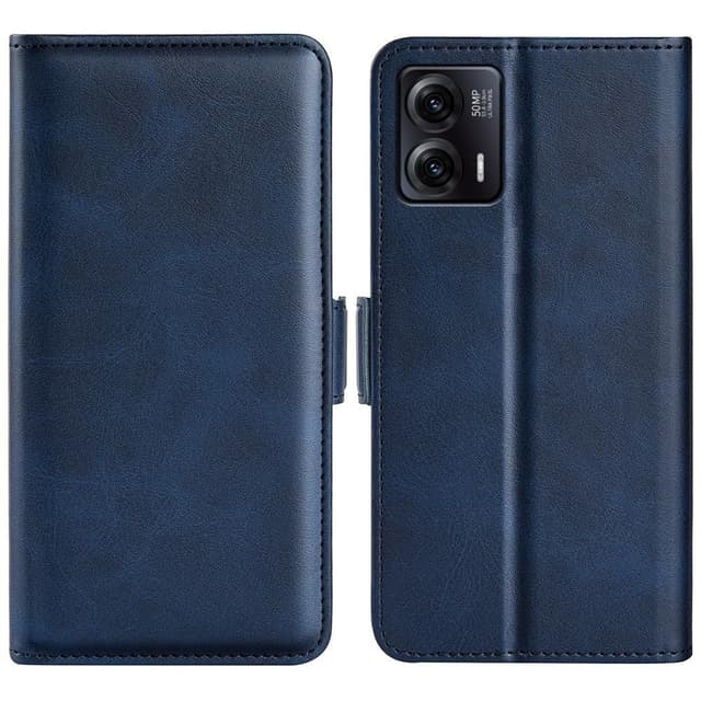 SKALO Motorola Moto G73 5G Premium Wallet Lompakkokotelo - Sininen