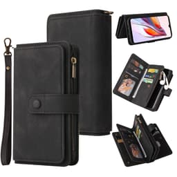 SKALO Xiaomi Redmi 12C 4G Big Wallet 17-RUM Pungetui - Sort