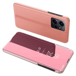 SKALO Xiaomi Redmi Note 12 4G Clear View Mirror Etui - Rosa guld