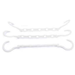 Multifunktionell femhålshängare 3-pack White