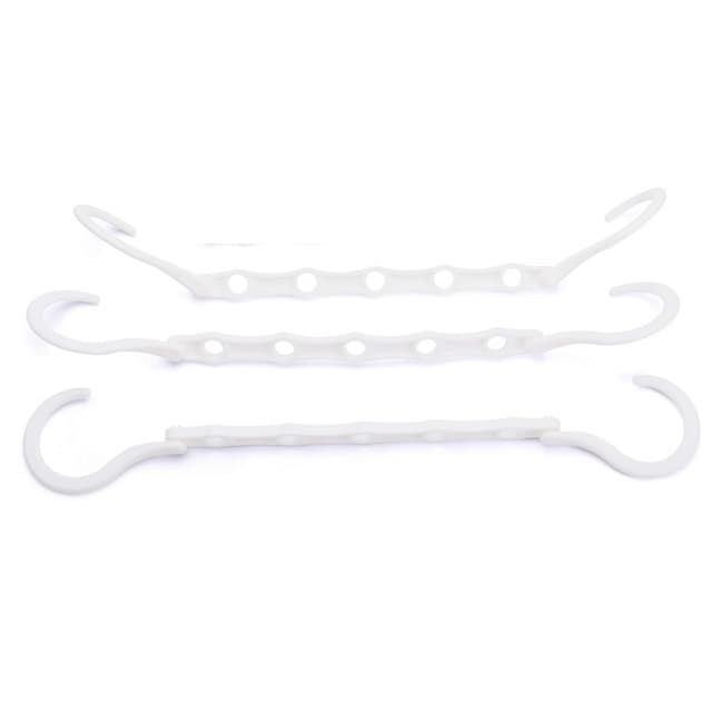 Multifunktionell femhålshängare 3-pack White
