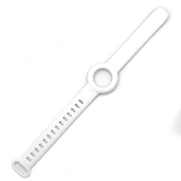 Silikon AirTag armbånd justerbart anti-tapt klokkebånd Hvit