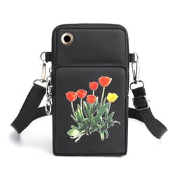 Tulip Crossbody mobiltelefonveske Sort