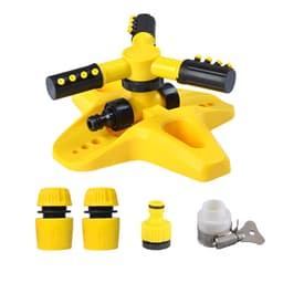 Plen sprinkler hage sprinkler justerbar 360-graders rotasjon bred dekning
