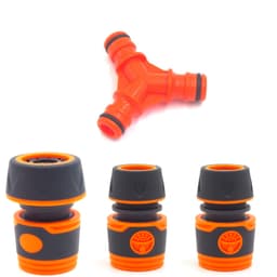 Hageslange hurtigkoblinger 3-veis hurtigkobling 6 punkter 4 punkter