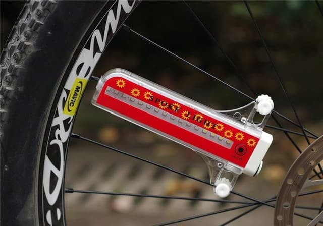 Cykelhjulsbelysning med 32 mønstre