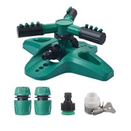 Plen sprinkler hage sprinkler justerbar 360-graders rotasjon bred dekning
