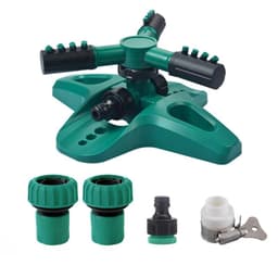 Plen sprinkler hage sprinkler justerbar 360-graders rotasjon bred dekning