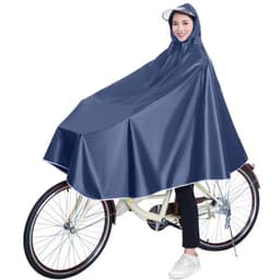 Vattentät regnponcho för cykel Blå