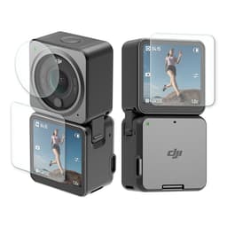 Skjermbeskytter linsebeskytter herdet glass 3-delt Gjennomsiktig DJI Osmo Action 2