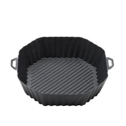 Silikonskål för fritös botten diameter 16 cm Musta
