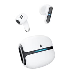 Trådløse ørepropper Bluetooth 5.3 ENC støyreduksjon lang batterilevetid IP65 Hvit