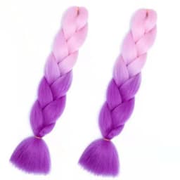 INF Jumbo braid hair extensions twist flette hår Rosa