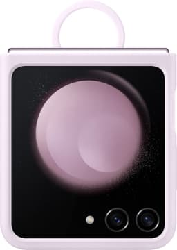 Samsung Galaxy Z Flip 5 silikonfodral med ring (lila)
