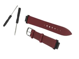 Armband i äkta läder med skruvmejslar Fuchsia Garmin Forerunner 220/23