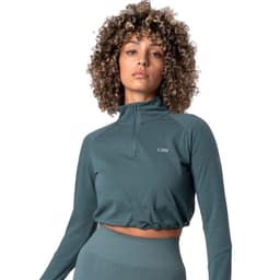 ICIW Define Cropped 1/4 Zip Adjustable, Padel- og tennistrøye dame