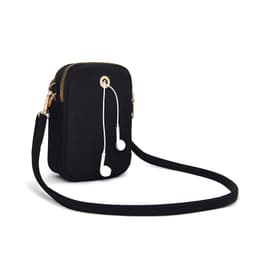 Crossbody mobiltaske Sort