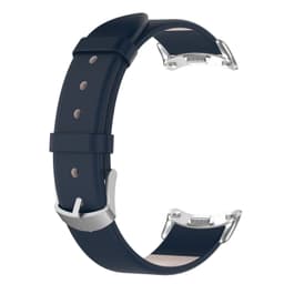 Klockarmband äkta läder Mörkblå Xiaomi Mi Band 8