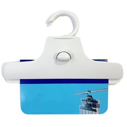 Tyg leggingshängare med klämma Hvid