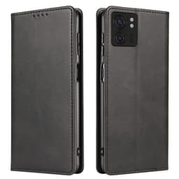 SKALO Motorola Edge 40 5G Premium Wallet Lompakkokotelo - Musta