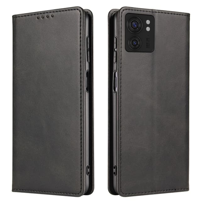 SKALO Motorola Edge 40 5G Premium Wallet Lompakkokotelo - Musta