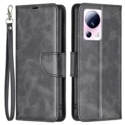 SKALO Xiaomi 13 Lite Plånboksfodral i PU-Läder - Svart