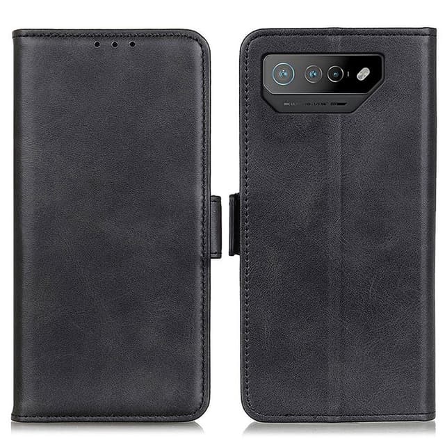 SKALO Asus ROG Phone 7 5G Premium Wallet Flip Cover - Sort