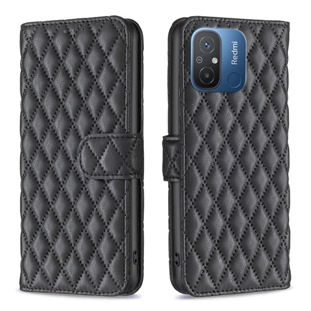 SKALO Xiaomi Redmi 12C 4G BINFEN COLOR Quiltet Pung - Sort
