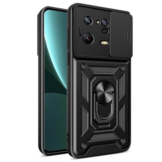 SKALO Xiaomi 13 Pro 5G Armor Hybrid Metallring Kameraslider - Svart