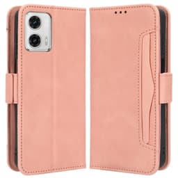 SKALO Motorola Moto G73 5G 6-lokeroa Lompakkokotelo - Pinkki