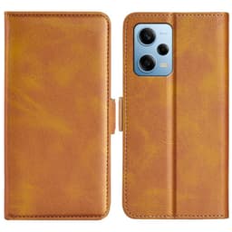 SKALO Xiaomi Redmi Note 12 Pro 5G Premium Plånboksfodral - Ljusbrun
