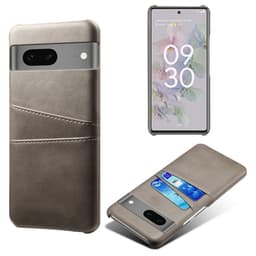 SKALO Google Pixel 7a PU-nahkainen Korttikotelo - Harmaa