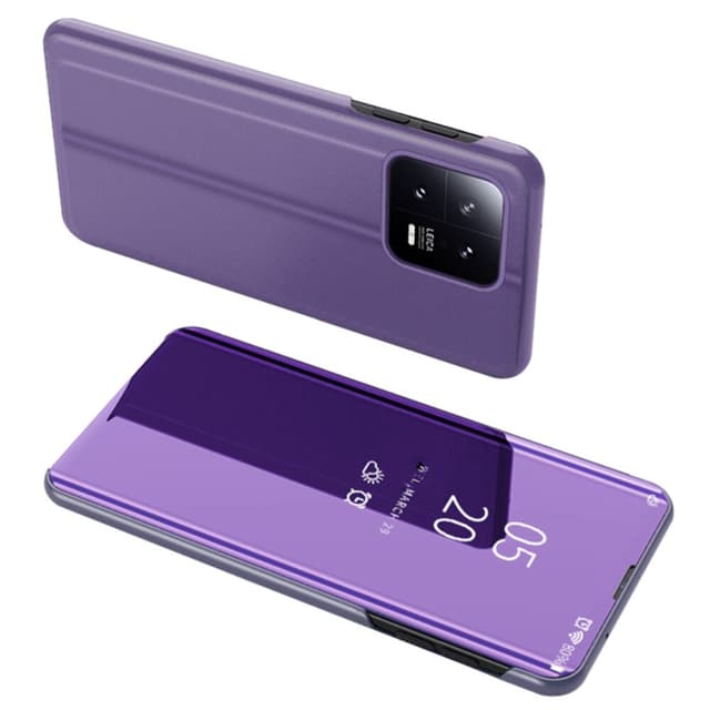 SKALO Xiaomi 13 5G Clear View Mirror Etui - Lilla