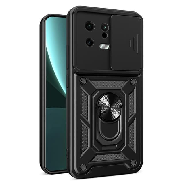 SKALO Xiaomi 13 5G Armor Hybrid Metal Ring Camera Slider - Sort