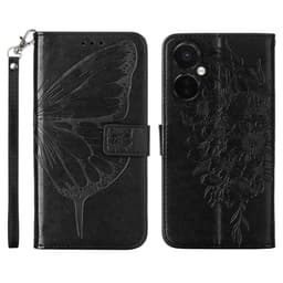 SKALO OnePlus Nord CE 3 Lite 5G Mandala Butterfly Plånboksfodral - Svart