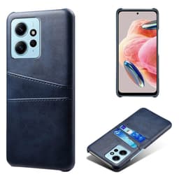 SKALO Xiaomi Redmi Note 12 4G PU-Läder Korthållare Skal - Blå
