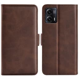 SKALO Motorola Moto G73 5G Premium Plånboksfodral - Brun