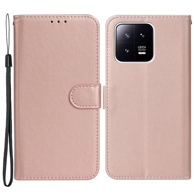 SKALO Xiaomi 13 5G Plånboksfodral i PU-Läder - Roséguld