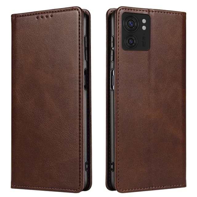 SKALO Motorola Edge 40 5G Premium Wallet Flip Cover - Brun