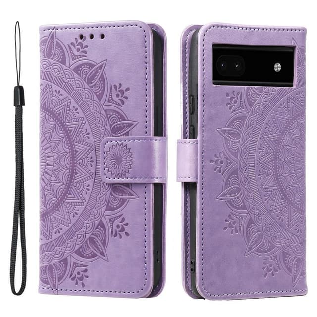 SKALO Google Pixel 7a Mandala Plånboksfodral - Lila