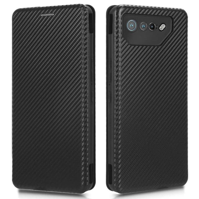 SKALO Asus ROG Phone 7 5G Carbon Fiber Pungetui - Sort